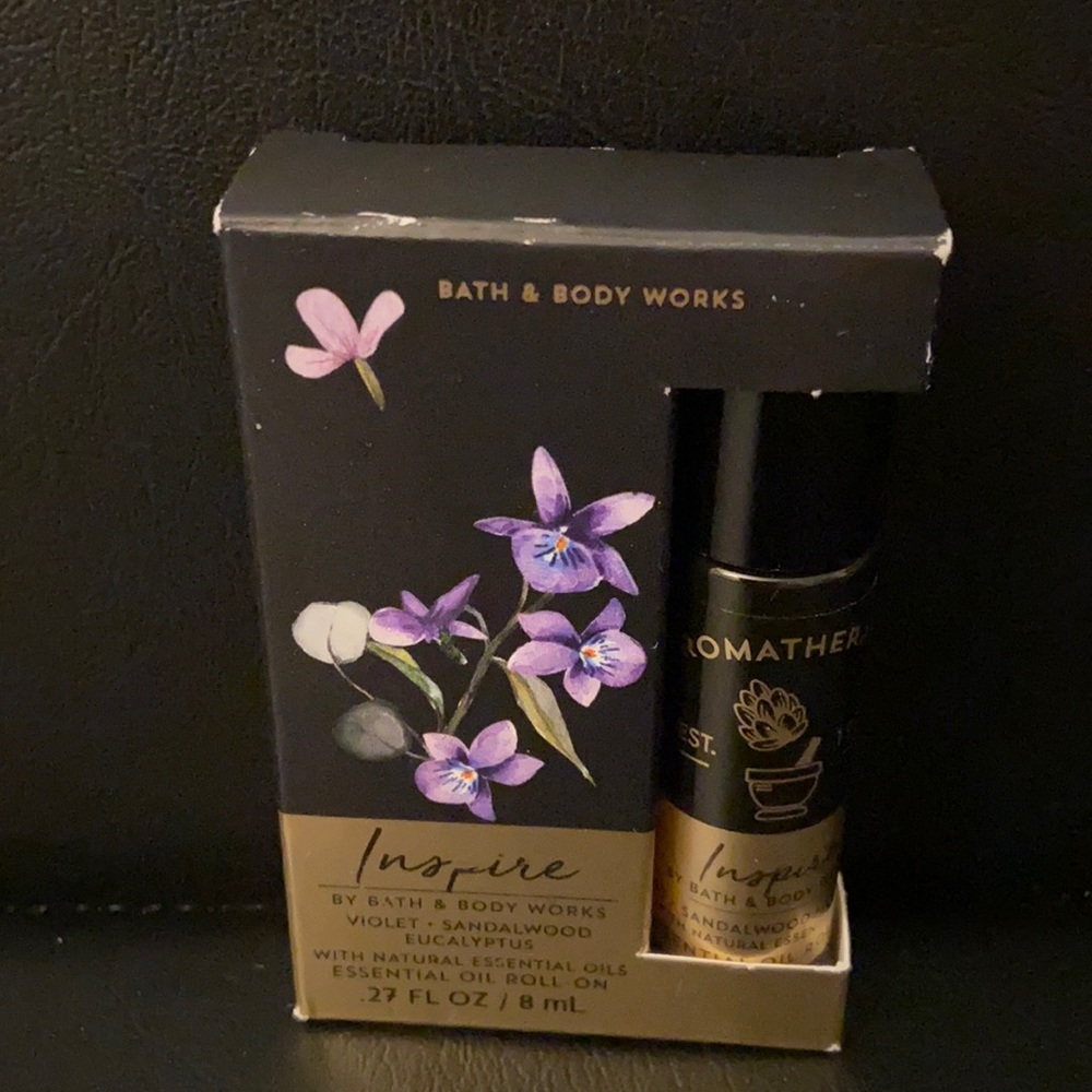 🆕 INSPIRE : Violet Sandalwood Eucalyptus Essential Oil Roll On Aromatherapy - Picture 3 of 14
